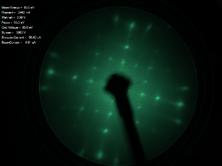 SOS (100) 0.6 µm - LEED Pattern 90 eV