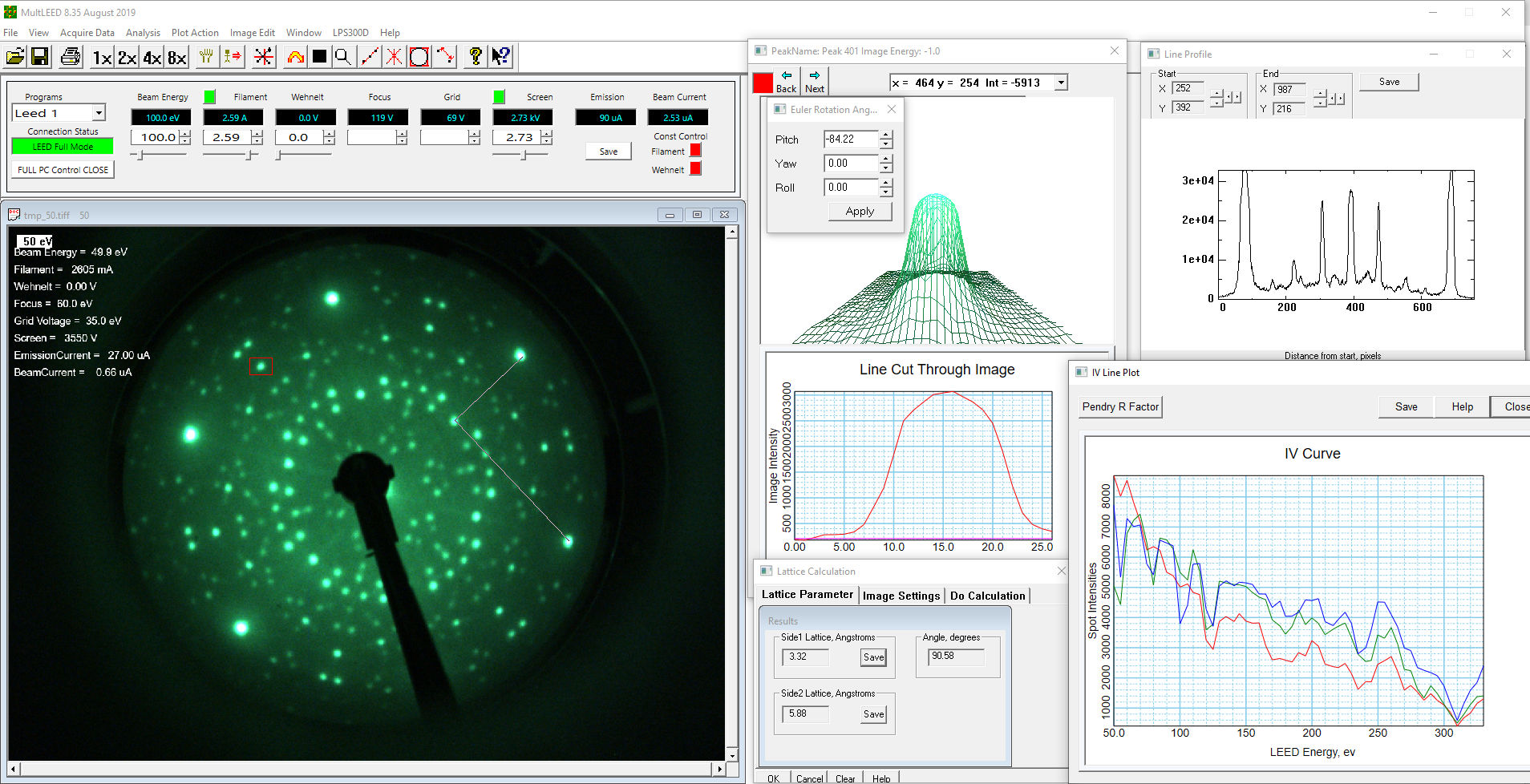 Figure 4. MultiLEED Software.