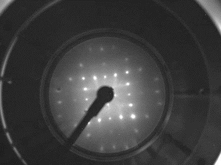 Figure 7. LEED pattern of Germanium (100) with 120 eV beam energy.